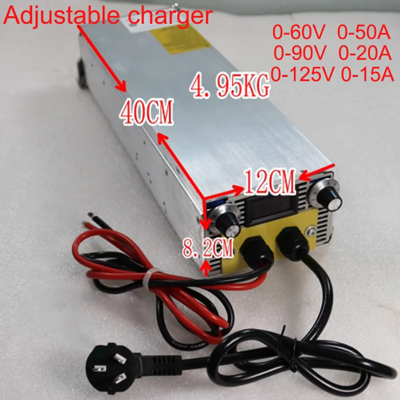 1V-130V 1-50A regolare il caricatore 3000W di potenza cargador de pilas carregador lipo Lifepo4 batteria 12S 16S 18S 23S 26S 28S 30S 32S