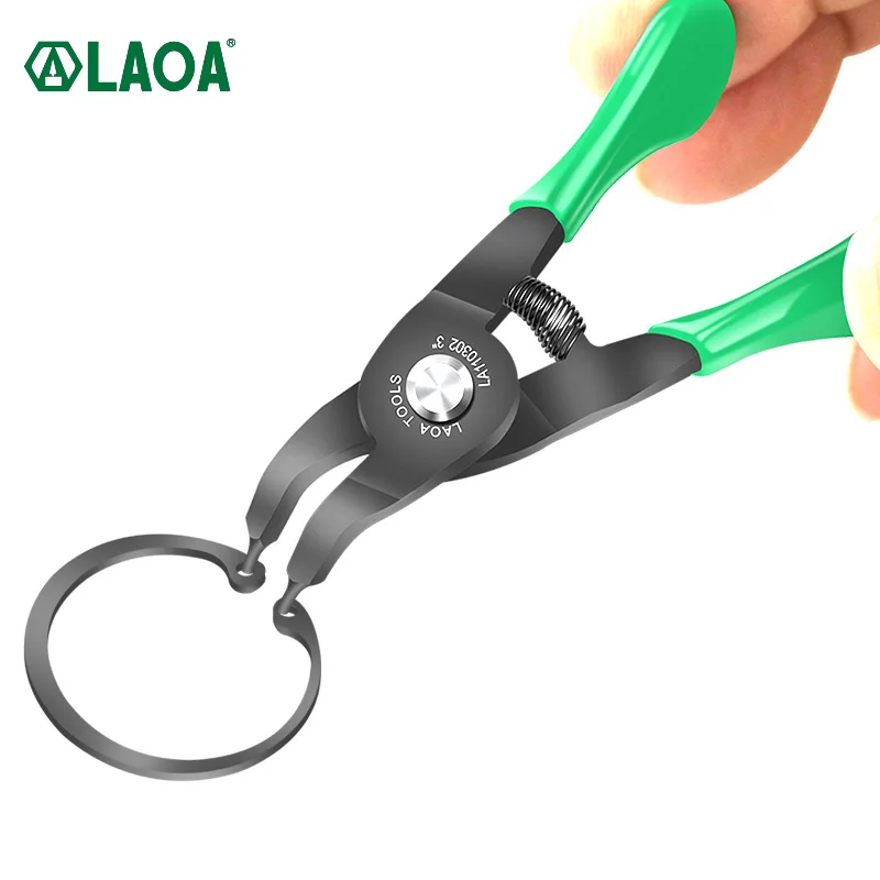 LAOA Mini Circlip pliers 3 inch Right Angled Beak Portable Multifunctional Snap Ring Circlip Pliers Set