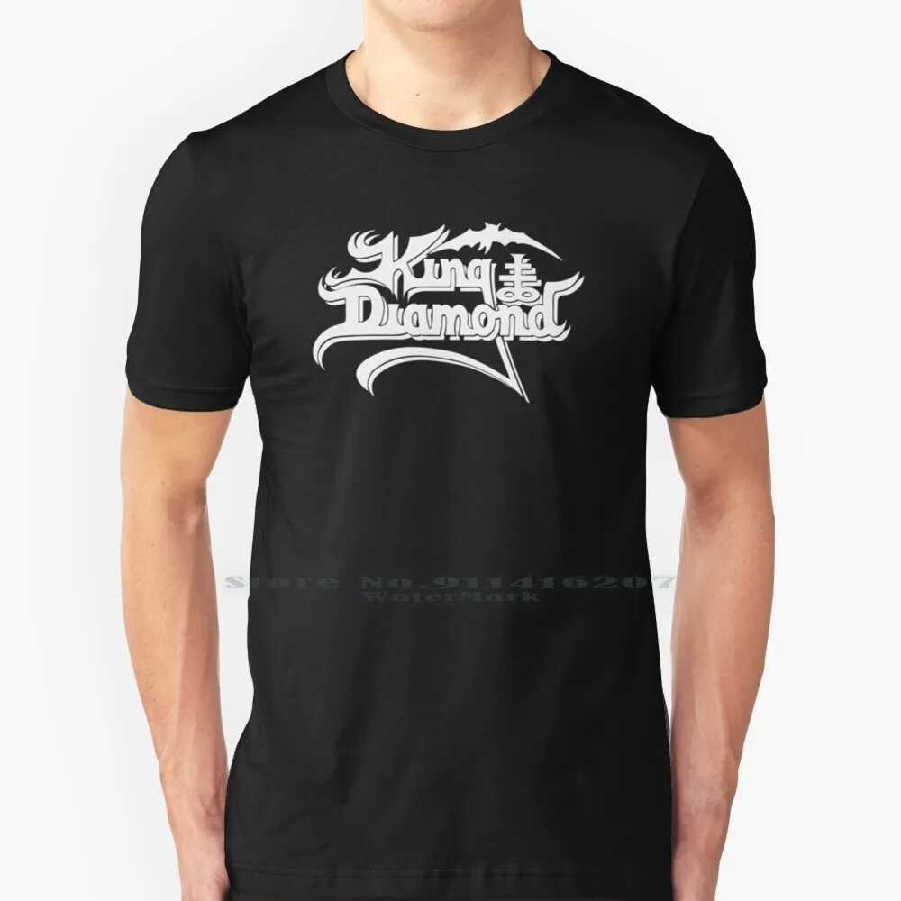 King Diamond T Shirt Cotton 6XL King Diamond Metal Hard Black Death Brutal Logo Prog Sludge Stoner Industrial Minimal Usa Uk