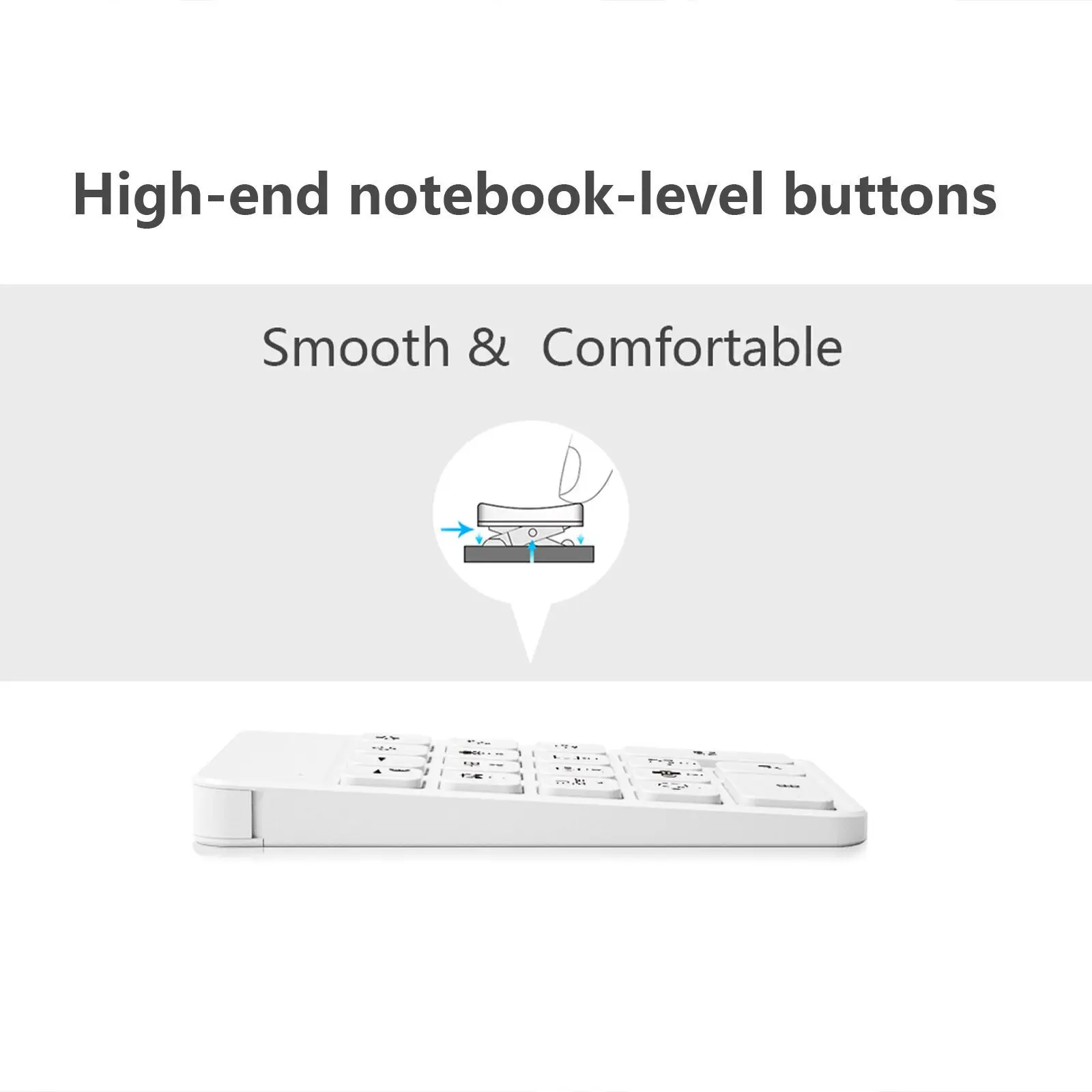 Aoiktye-teclado inalámbrico con Bluetooth para iPad, gráfico Procreate tableta de dibujo, Mini portátil, recargable