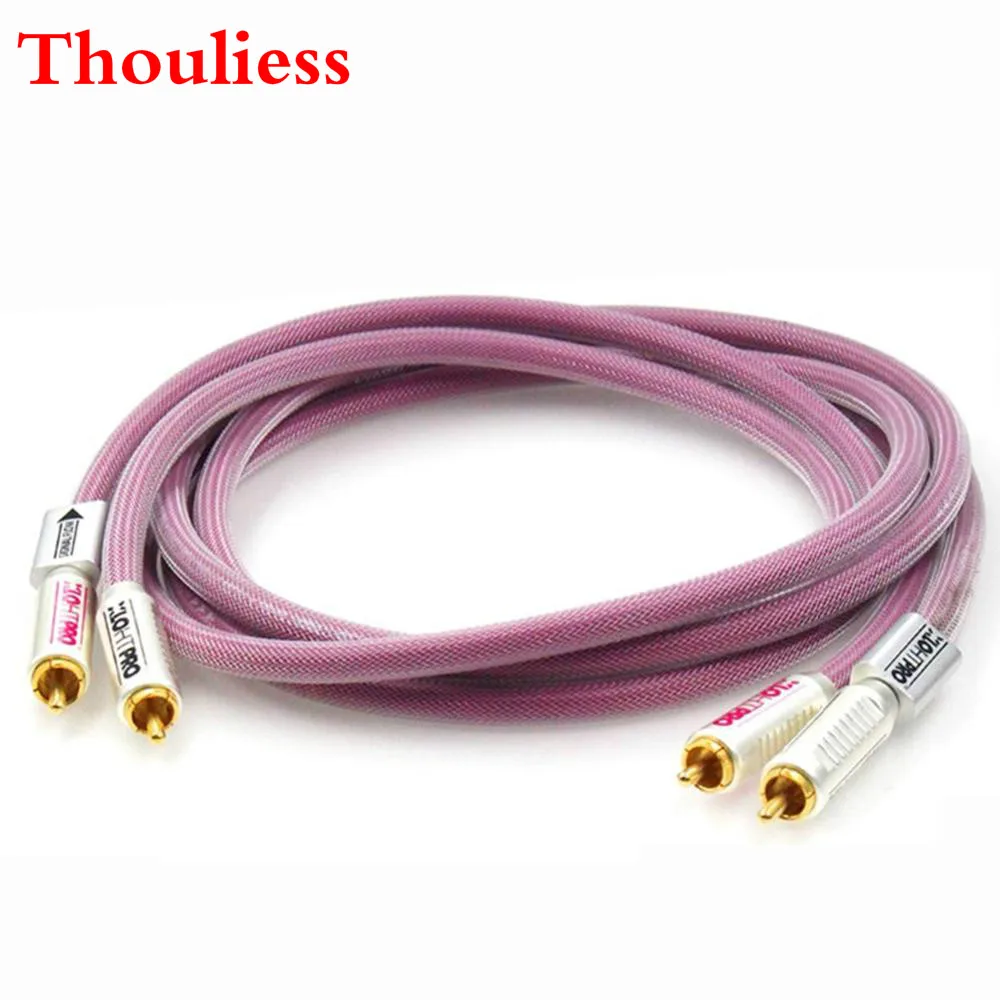 

Thouliess Pair HIFI Gold Plated RCA Plug HTP1 PRO RCA XLO Audio Cable CD Amplifier Player Speaker RCA Interconnect Cable