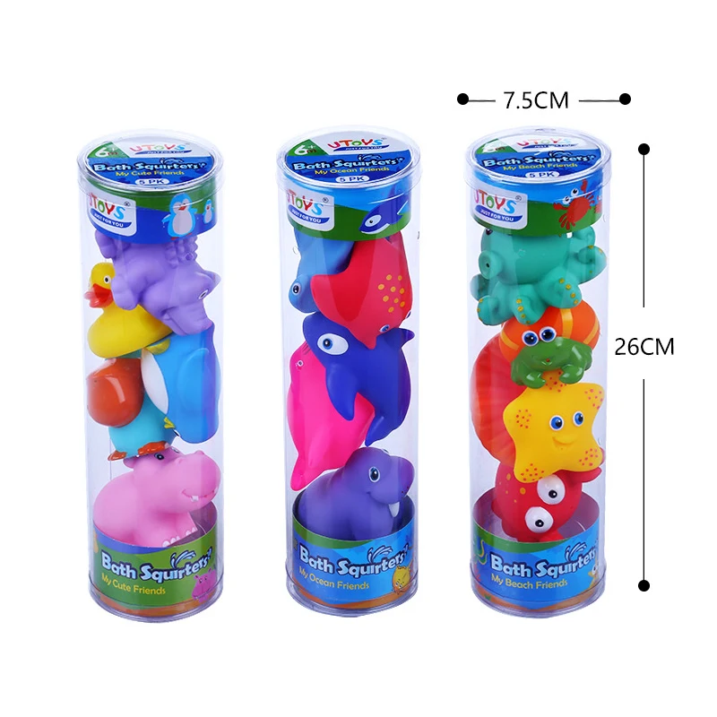 Jouets de bain souples pour bébé Nemo, Dory, en caoutchoucs, flotteurs qui pulvérisent de l'eau si on presse dessus, pour la salle de bain, figurines d'animaux pour enfants