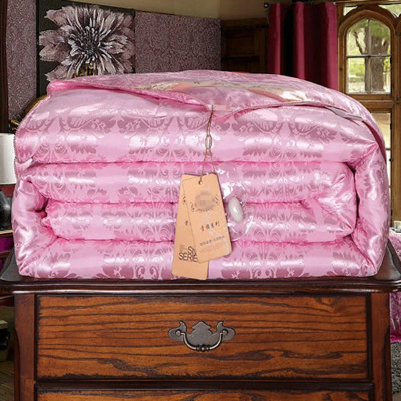 Perfect 100% Natural mulberry silk Four seasons  blanket  Pure cotton Skin-friendly Comfortable and warm high-end perfect quilt