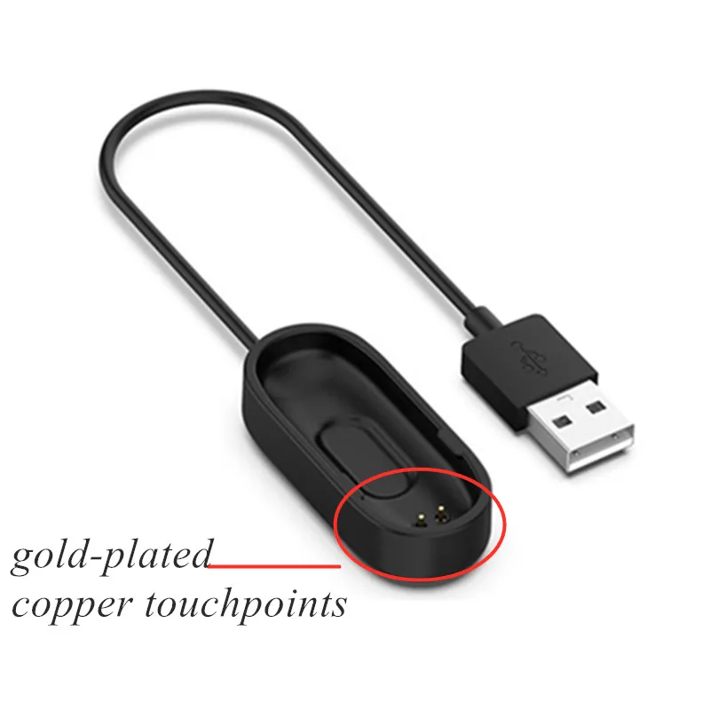 شواحن ل شياو mi mi الفرقة 4 3 استبدال الحبل USB شحن ل mi الفرقة 4 الذكية معصمه Accessorice mi الفرقة 2 كابل شحن