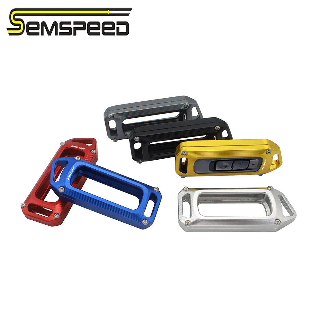 SEMSPEED For Honda PCX 160 PCX160 2021-2023 PCX CNC Key Case Cap Shell Bag Colorful Personality Key Cover Motorcycle Accessories