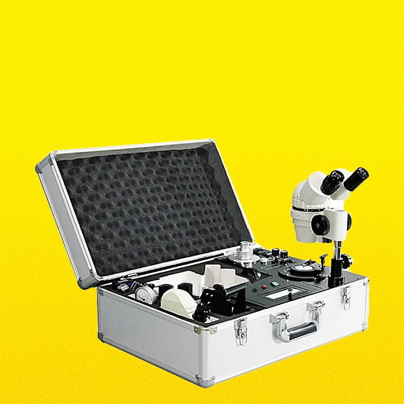 Portable Multifunctional Diamond Identification Box with Microscope – Gemstone and Jewelry Testing Instrument