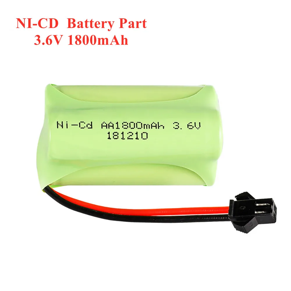 3.6v 1800mah ni-cd bateria na zabawki zdalnie sterowane samochody zbiorniki ciężarówki roboty pistolety łodzie AA 3.6v akumulator ni-cd akumulator