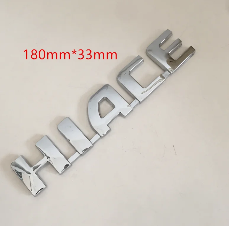 1pcs 3D ABS forHIACE car Letter Rear Tail trunk Decals Emblem badge sticker Decal Car styling auto Accessories