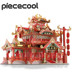 Piececool-rompecabezas de Metal 3D para adultos, juguete de ensamblaje DIY para restaurante, Kits de construcción de modelos, regalos de Navidad y cumpleaños