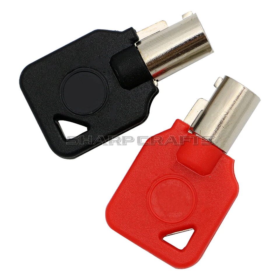 Black / Red Motorcycle Blank Key Uncut Blade For Harley Touring Street Glide Road Glide Road King Dyna Softail Fat Boy V-Rod