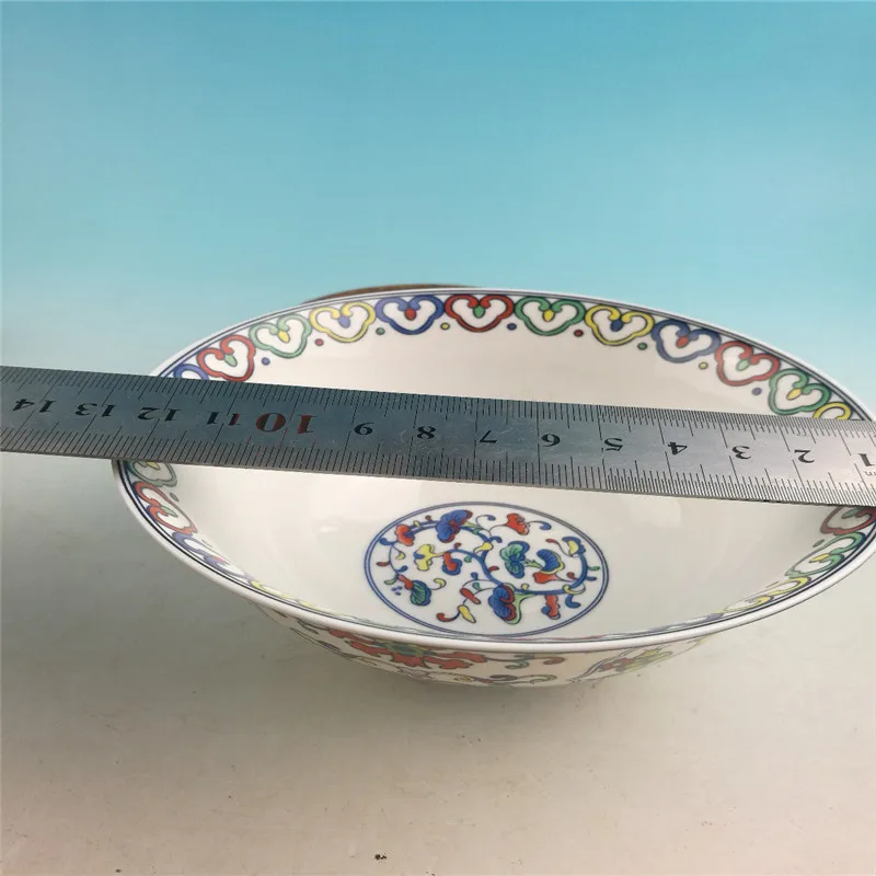 Chinese Old Porcelain Bowl Pastel Blue And White Porcelain Bowl