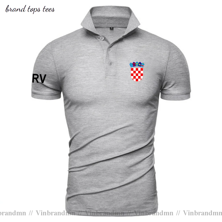 Croatia Hrvatska Croatian HRV Croats polo shirts men short sleeve white brands printed for country 2021 cotton nation team 20