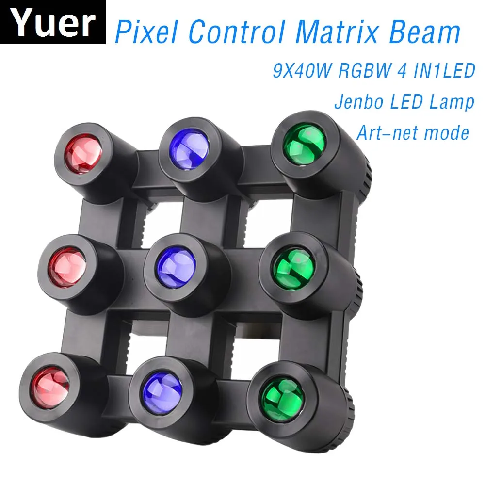 

9 Eyes Matrix Beam Lights 9X40W RGBW 4IN1 LED Stage Lighting Effect Dj Disco Light LED Light Home DMX Control Wedding Show Laser