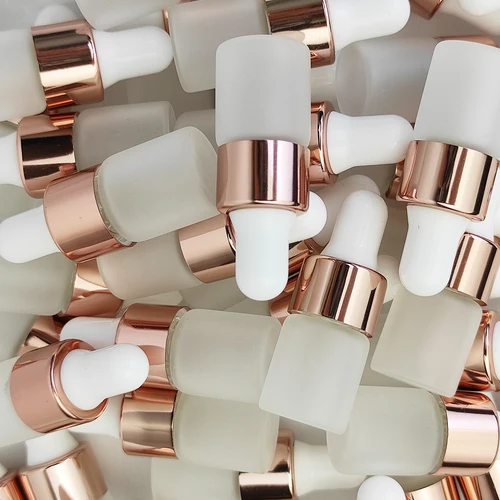 Imagen 2 del producto Botellas de vidrio esmerilado con gotero, frascos vacíos de aceite esencial, frascos con pipetas, Perfume, 50/30/20 piezas, 2ml, 3ml, 5ml