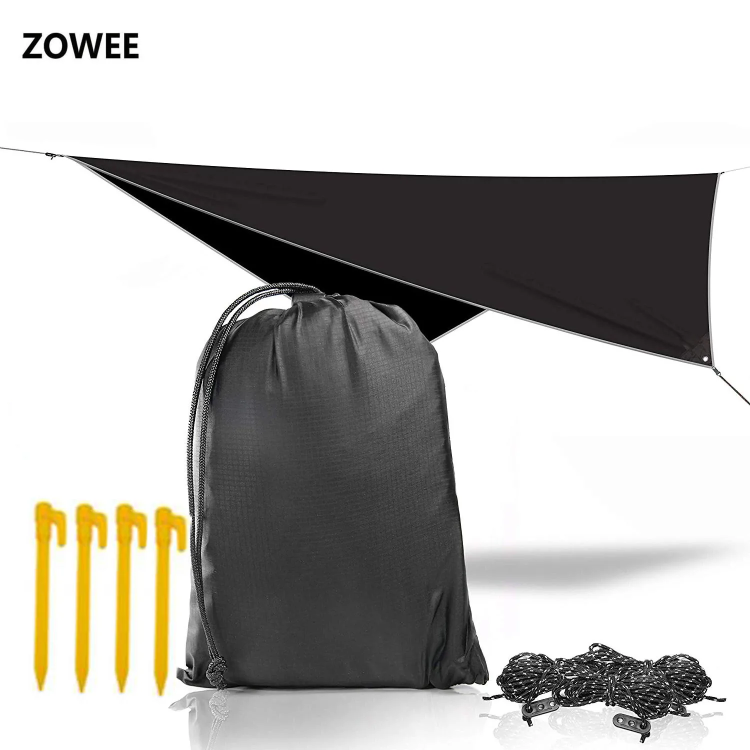 Ultraleve ao ar livre portátil chuva lona toldo pendurado tenda grande multi-funcional tenda dobrável à prova de uv à prova dwaterproof água