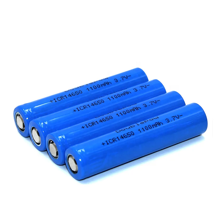 14650 3.7V 1100mah Rechargeable Li-ion Battery for LED Flashlight