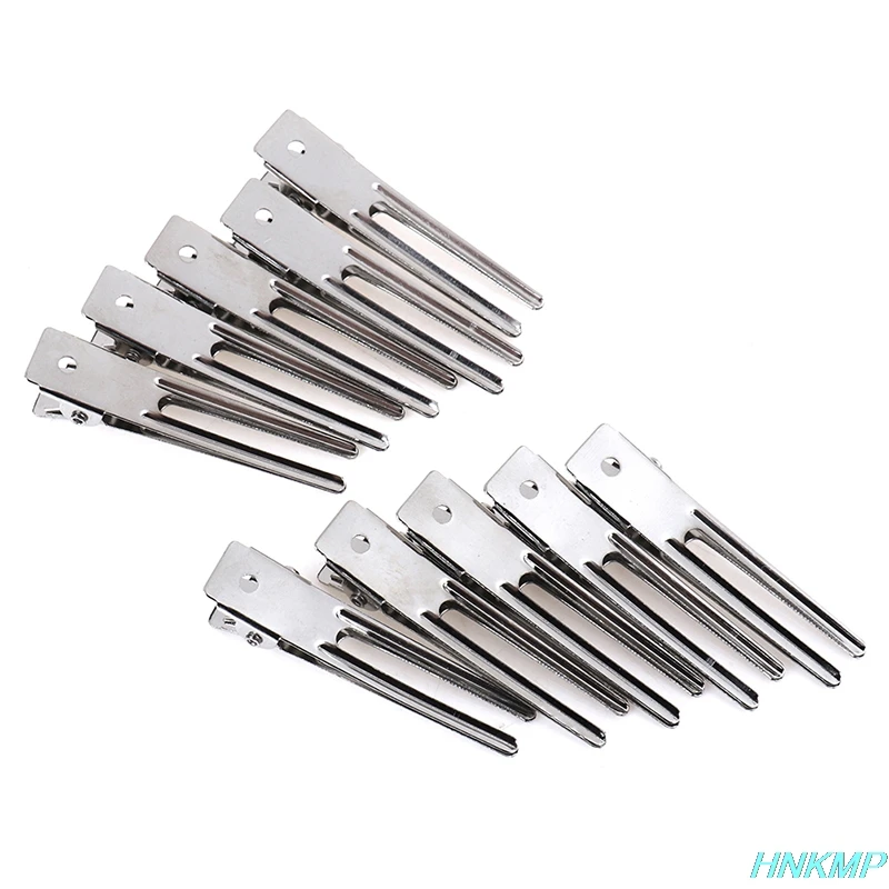 10 Pieces Hot Sale Pointed Metal Crocodile Clips with Bulk Craft DIY Hair Clips Durable Hair Accessories Hair Clips Hairdressing