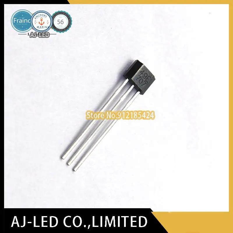 20pcs/lot CS49E Linear Hall sensor is used for turning handle, sewing machine, mahjong machine, automobile current detection