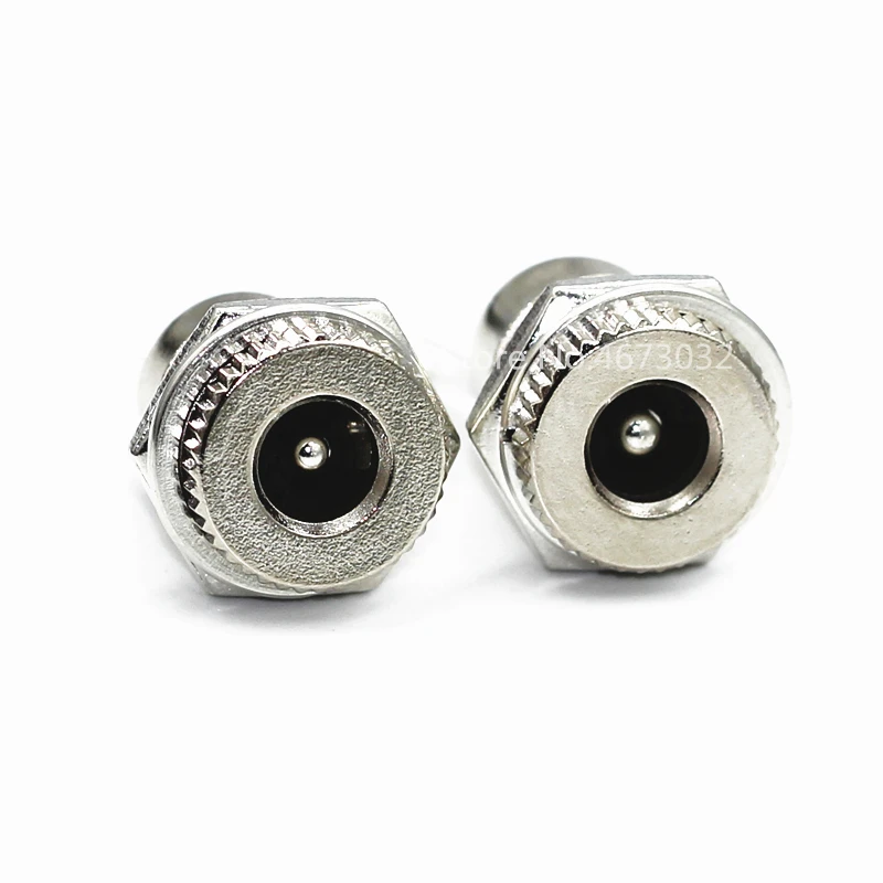 100PCS DC099 5.5 mm x 2.1mm DC Power Jack Socket Female Panel Mount Connector DC-099 5.5*2.1mm connector AQJG