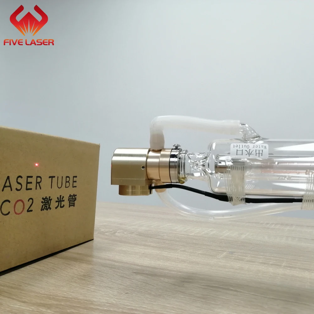 Laser tube with red pointer--50w laser power for laser engraver with red light preview and easy alignment