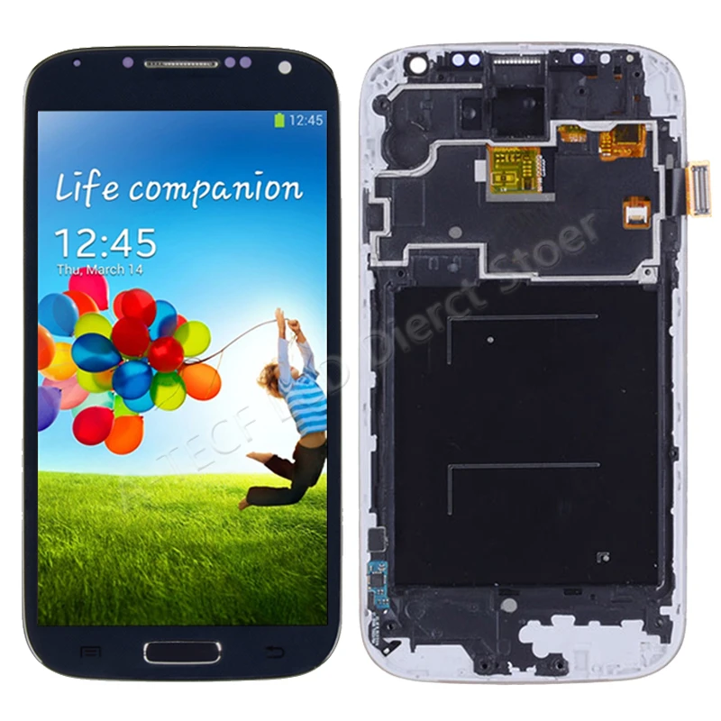 AAA Quality S4 LCD For Samsung S4  LCD Display Touch Screen With Frame Assembly For  S4 GT-GT-i905 i9500 i9506 LCD Repair