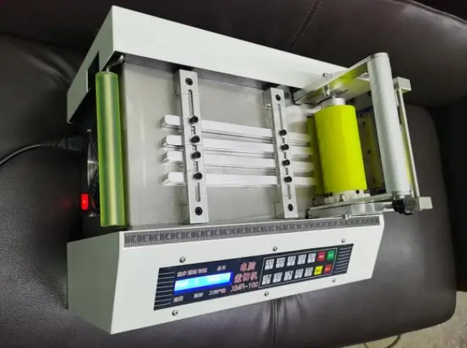 HR-100 automatic computer tube cutting machine, Heat shrinkable casing PVC casing, silicone tube, PE pipe cutting machine