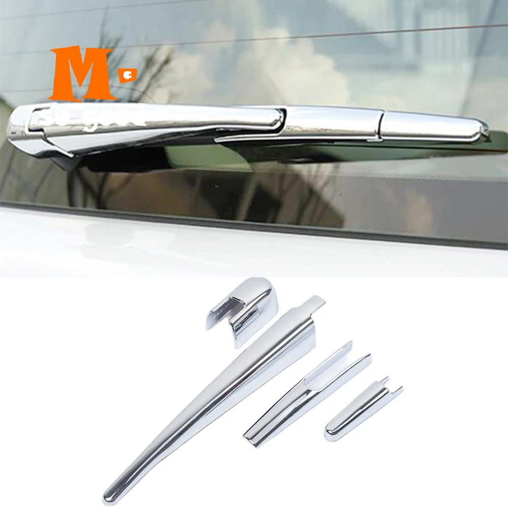 For NIssan Patrol Armada Y62  2017 2018 Accessories 4pcs ABS Chrome Car Rear Wiper Cover Trim