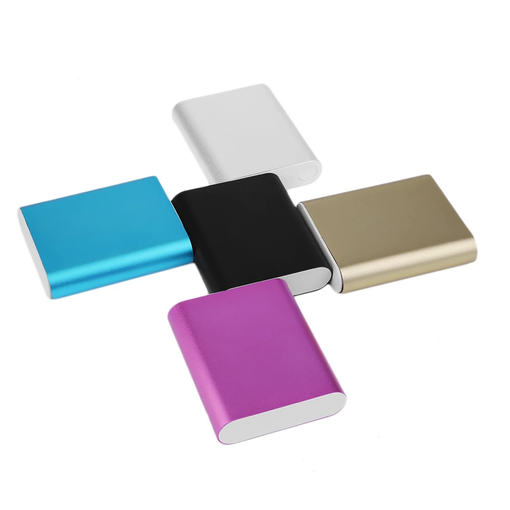 10400mAh DIY Power Bank 4*18650 opakowanie na baterie zestaw etui uniwersalna zewnętrzna bateria pomocnicza USB ładowarka Powerbank dla wszystkich telefonów komórkowych