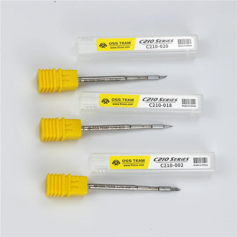 OSS C210 Tips Universal C210 Soldering Iron Tip Cartridges Compatible For Xsoldering T210T26 Soldering Station