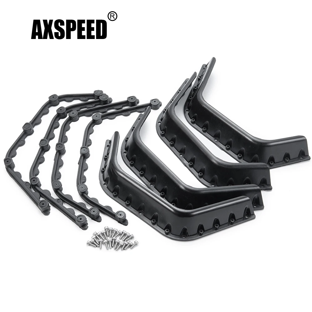 AXSPEED Plastic Fender Flares for Axial SCX10 D90 1/10 RC Rock Crawler Car Body Shell 2.2inch Wheel Rims Upgrade Parts