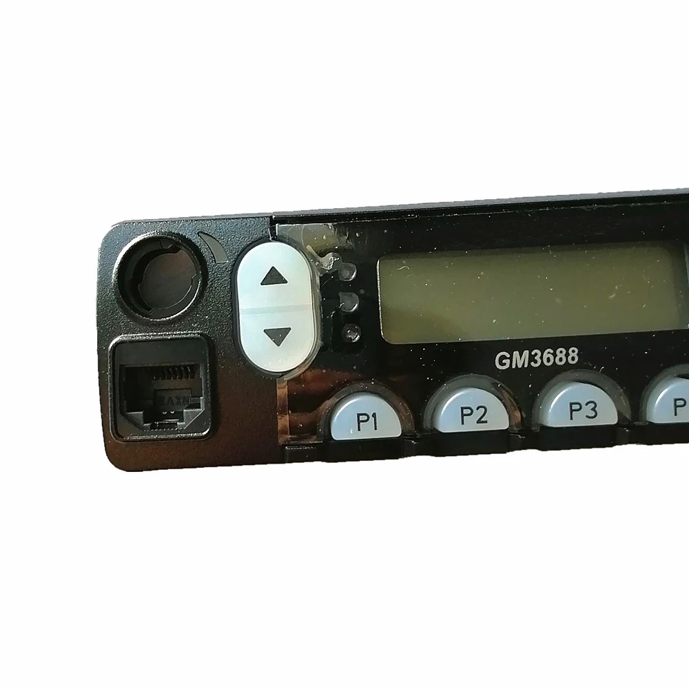 Couvercle de boîtier avant de tête de panneau avec écran LCD, capuchon de bouton de carte PCB, câble flexible pour radio Motorola GM3688,