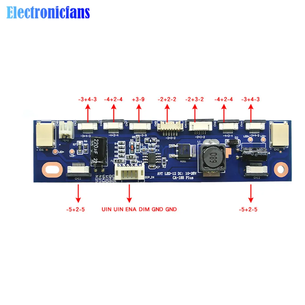 CA-188 Universal 15-27 Inch LCD Multi-interface Constant Current Board Multifunction LED Backlight Inverter Driver Board Module