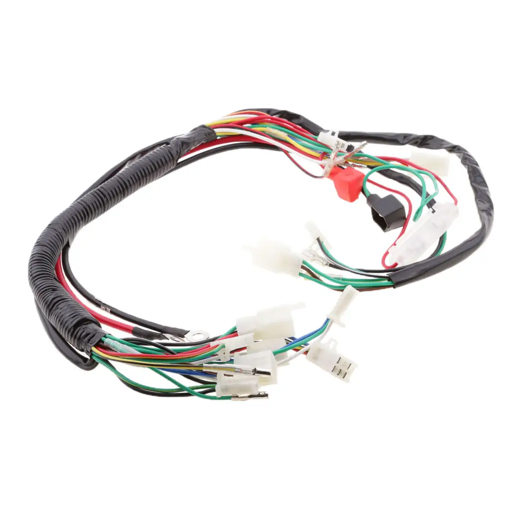 Electric Engine Start Wiring Loom Harness Kit For 50cc 70cc 90cc 110cc 125cc Pit Bike ATV Quad Motorcycle Accessories