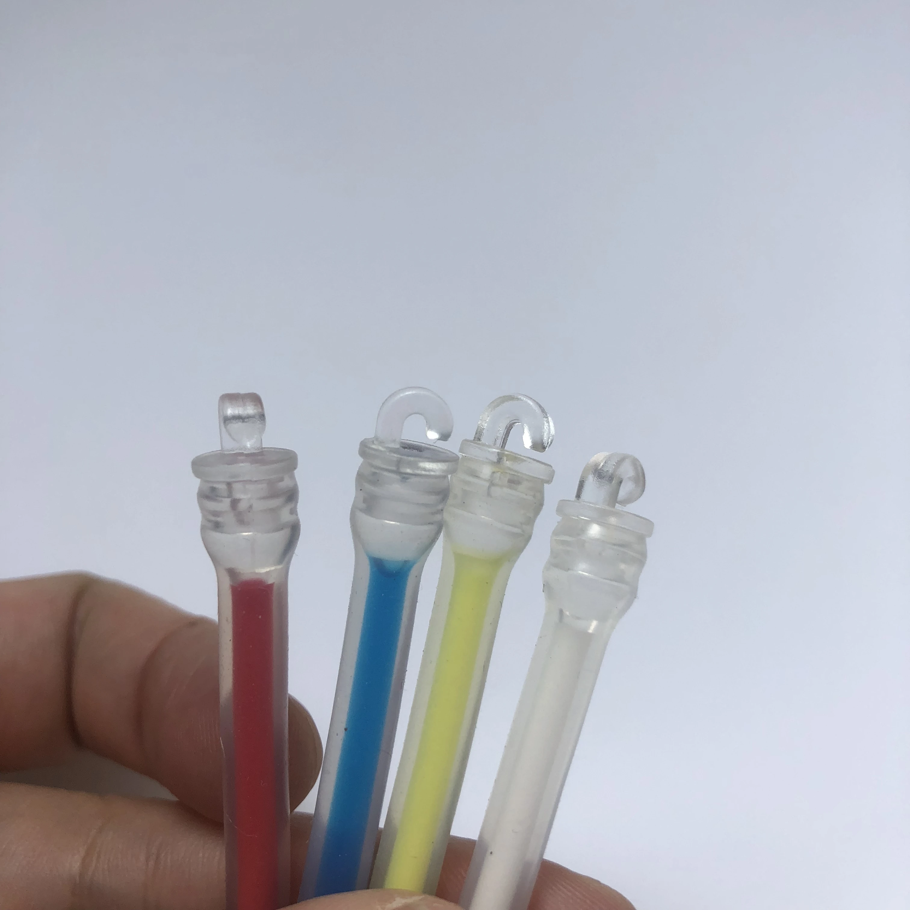 Amortiguador de vibración de raqueta de tenis de silicona, gancho de forma larga, 10 piezas
