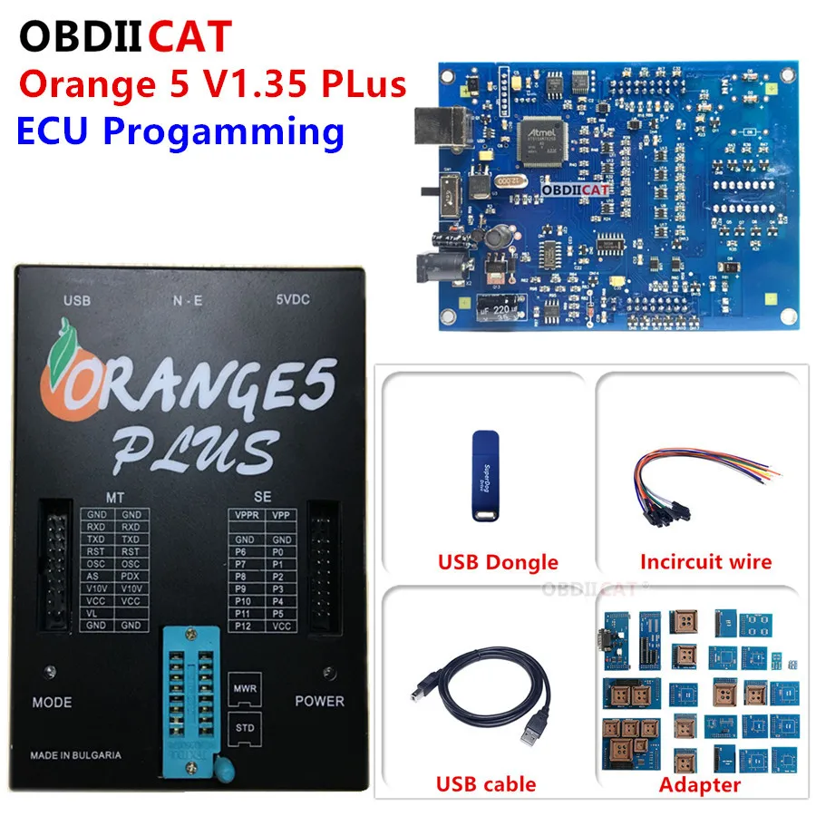 Best V1.35 Orange5 Plus Programmer OEM Orange 5 Full Adapters V1.36 Orange5 Plus Full Universal Programmer Orange5 Programming