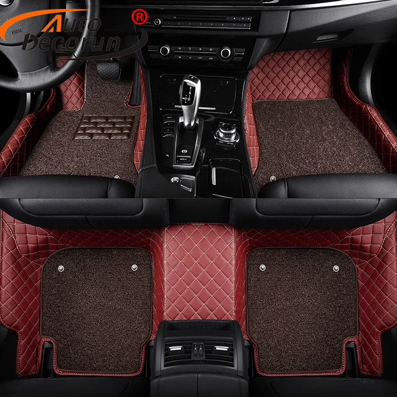 

AutoDecorun Custom Car Mats For Mitsubishi Outlander ASX Pajero Sport Grandis Car Floor Carpets Mat Styling Interior Accessories
