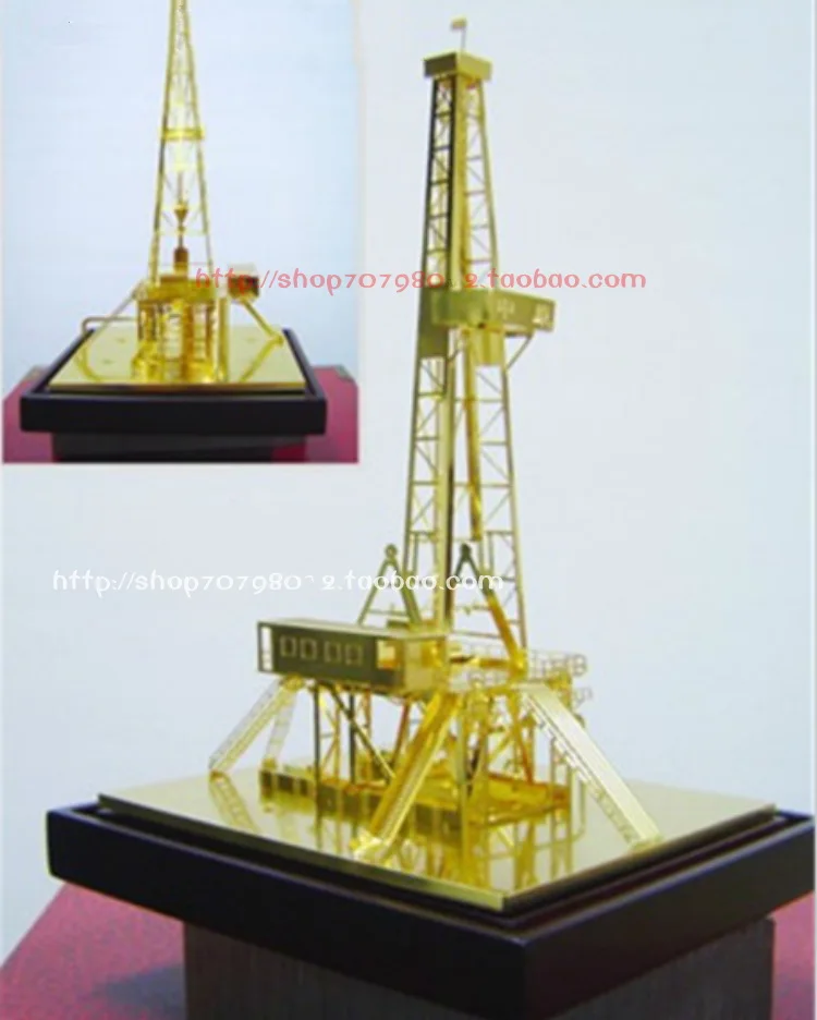 

Static model of derrick platform for derrick model oilfield in pure copper plated Zhongyuan oilfield