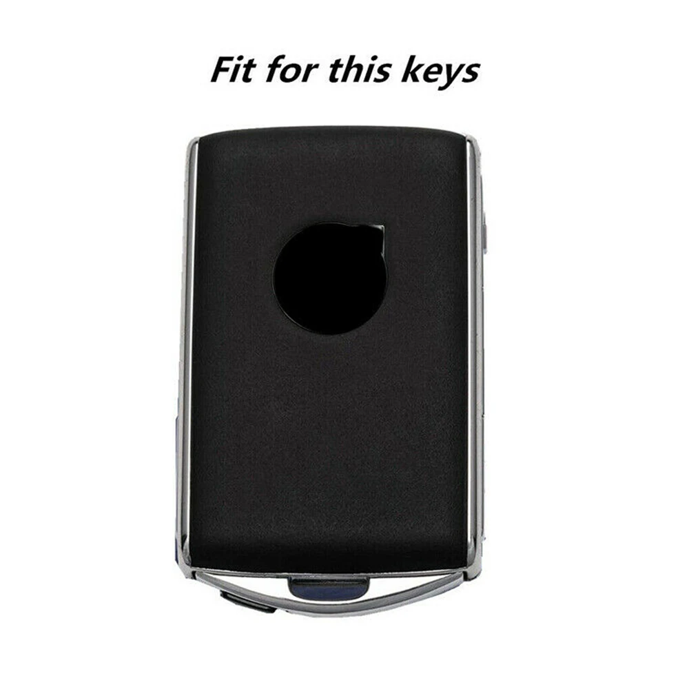 Leather Remote Start Car Key Fob Shell Case Cover Protector Holder Auto Accessories For Volvo S60 S90 V90 XC40 XC60 XC90 17-20