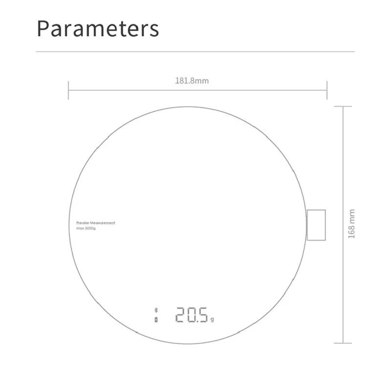 HOTO cyfrowa kuchenna waga Bluetooth APP mechaniczna waga narzędzie do pomiaru kawy waga elektroniczna z balansem LED kuchnia