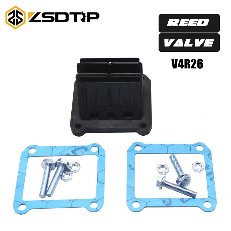 

Клапан ZSDTRP для лепестков V4R26 2017-18 SX 125-300, тростниковый блок с лепестками из углеродного волокна V4R26 для Husqvarna 125-300