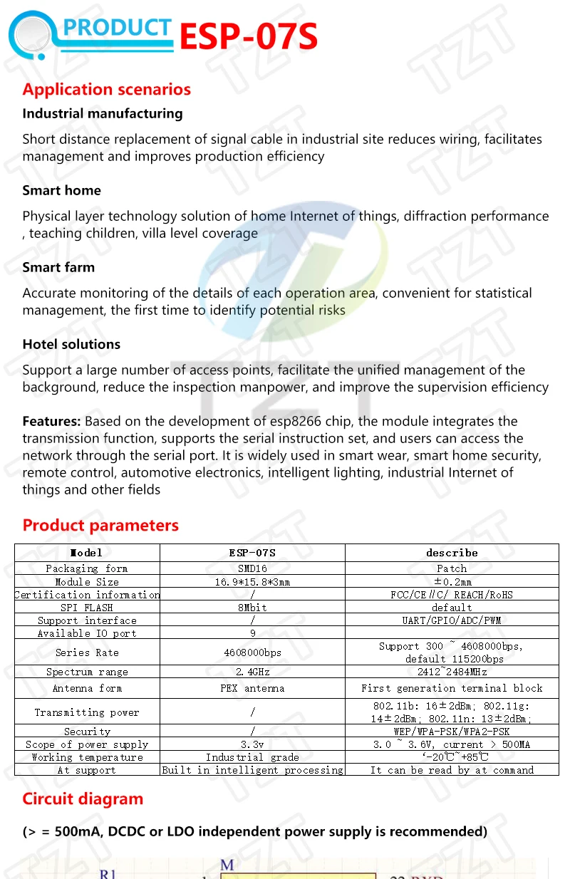 ESP8266 ESP-01 ESP-01S ESP-07 ESP-12E ESP-12F ESP-32 ESP-32S Serielles WLAN-Modul Drahtloser Transceiver 2,4G für Arduino – Detail 8