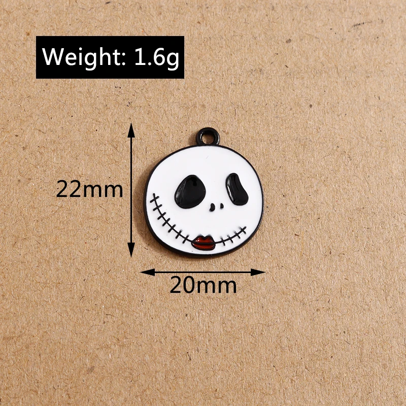 10 Stück 22x30mm Cartoon-Emaille-Hexen-Anhänger für die Schmuckherstellung, niedliche Ohrhänger, Halsketten, DIY-Bastelzubehör für Frauen – Detail 37