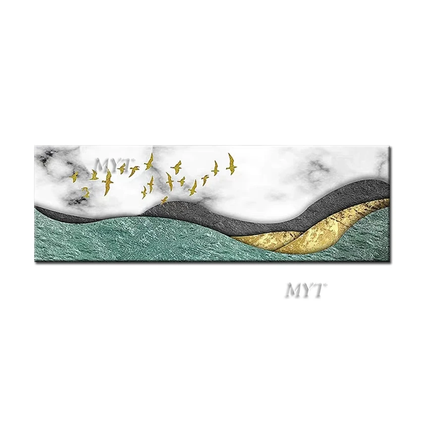 About The Wild Goose Scenery Abstract Oil Painting On Canvas Living Room Home Pictures Modern Wall Art Painting 100% Handpainted