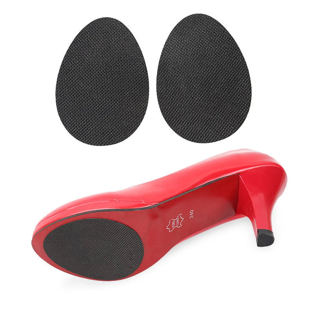 2 Pairs Non-Slip Shoes Pads High Quality Self-Adhesive Shoe Grips Rubber Anti-Slip Shoe Grips Sole Stick Protector