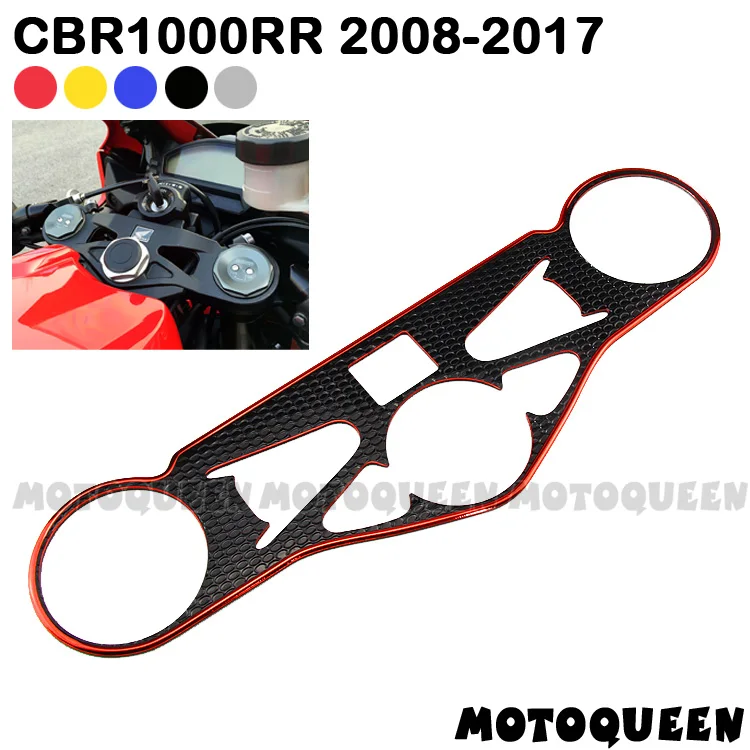 Motorcycle Decals  Pad Triple Tree Top Clamp Upper Front End Stickers for Honda CBR1000RR CBR 1000RR CBR 1000 RR 2008-2017