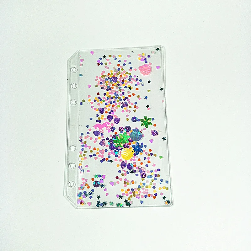 Data Book Replacement Color Index Page Handbook Transparent A6 Six-hole PVC Spacer Colorful Shell Love Replacement