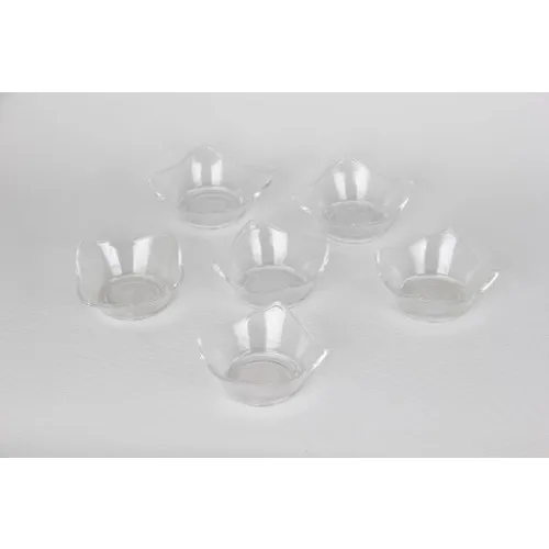 Pasabahce Denizli Glass Hand Manufacture Mini Bowl Sauce Tulip 9x9 cm 6'lı