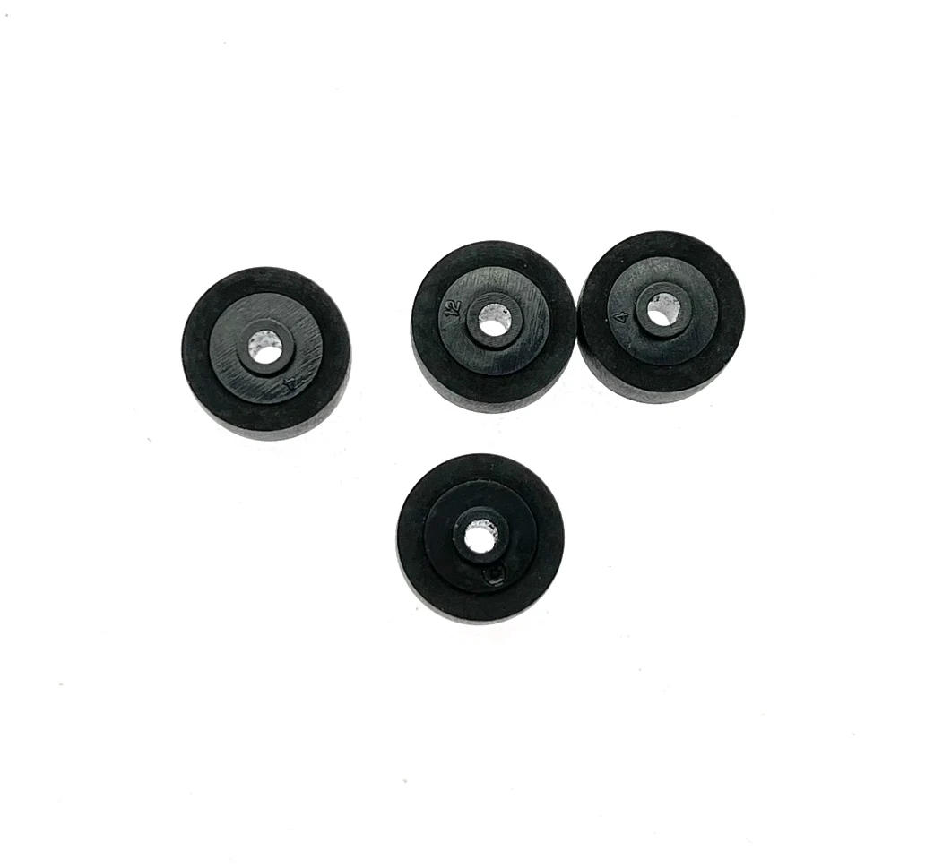 4pcs 10mm*6mm*2 wheel belt pulley rubber audio pressure pinch roller for vintage cassette deck tape recorder Stereo player