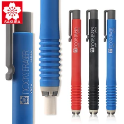 1Pcs Japan SAKURA push-type pen-shaped high-gloss eraser XNEA student art drawing details eraser clean without leaving traces