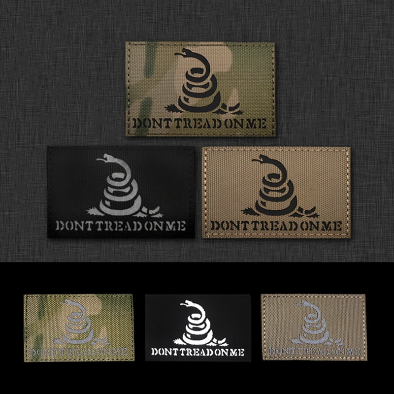 Bandera IR Gadsden Reflectante – Parche Serpiente Brazalete Nylon
